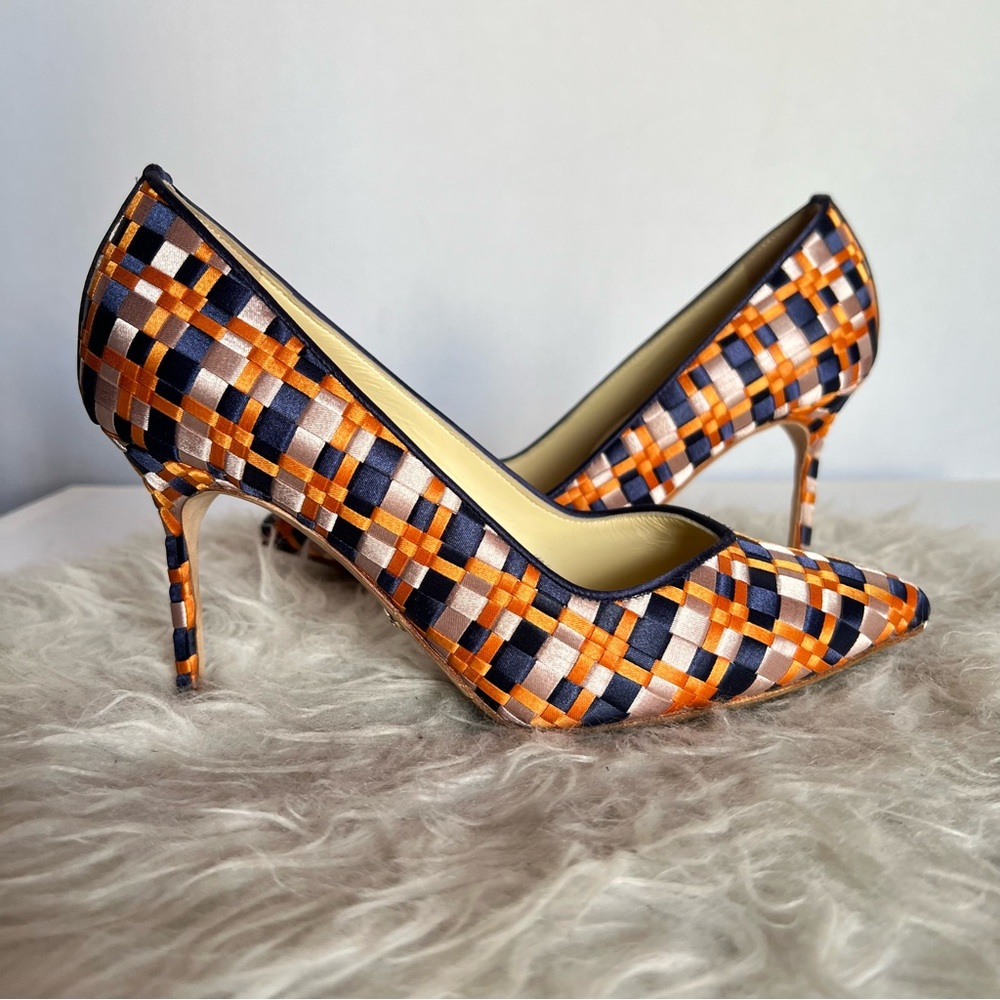 SARAH FLINT Plaid High Heel Pumps